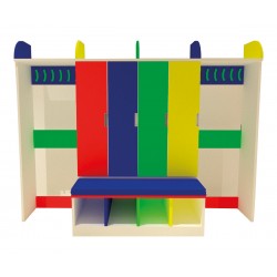 Oturaklı Vestiyer Renkli