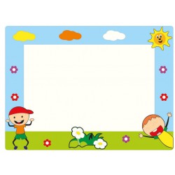 Neşeli Çocuklar Figürlü Yazı Tahtası Neşeli Çocuklar Figürlü Yazı Tahtası