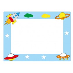 Uzay Figürlü Yazı Tahtası Uzay Figürlü Yazı Tahtası