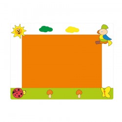 Papağan Figürlü Kumaşlı Pano Papağan Figürlü Kumaşlı Pano