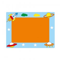 Uzay Figürlü Kumaşlı Pano Uzay Figürlü Kumaşlı Pano