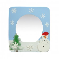 Kış Figürlü Lavabo Ayna Kış Figürlü Lavabo Ayna