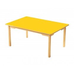 Ahşap Ayaklı Dikdörtgen Masa Ahşap Ayaklı Dikdörtgen Masa