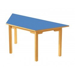 Ahşap Ayaklı Yamuk Kenar Masa Ahşap Ayaklı Yamuk Kenar Masa