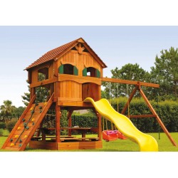 Ahşap Kaydıraklı Ev   Ahşap Kaydıraklı Ev