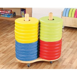 Delikli Yuvarlak Minder Standı Delikli Yuvarlak Minder Standı