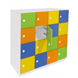 Onaltı Kapaklı Öğretmen Dolabı